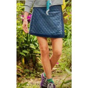 Sundance Womens Sidewalk Stroll Mini Skirt Blue Quilted Wrap size 12